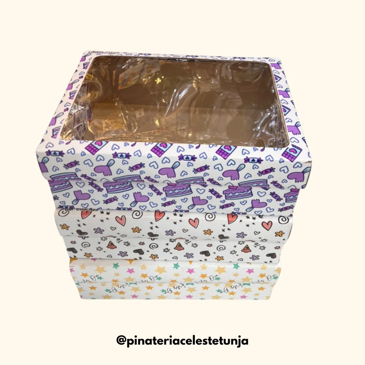 Caja con acetato