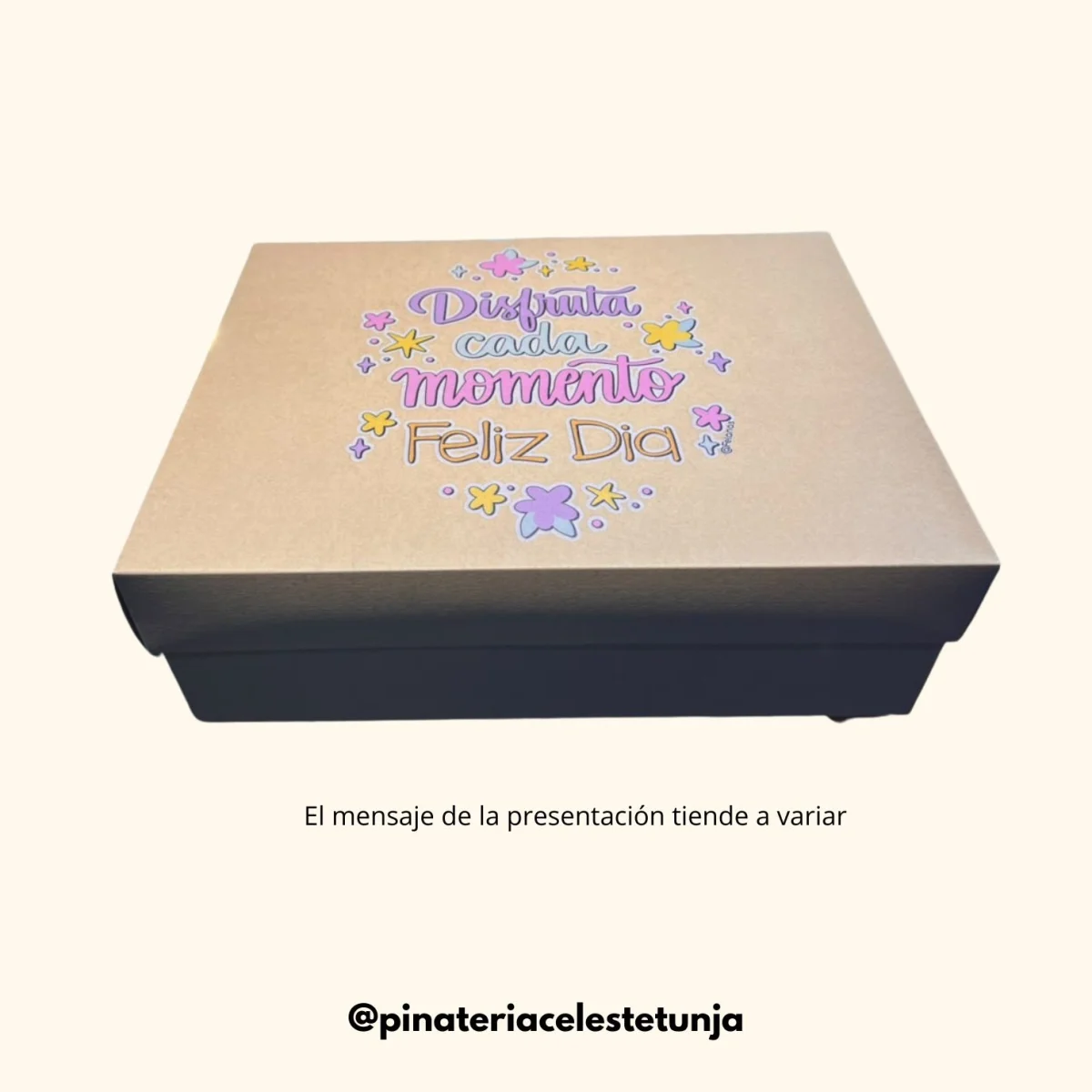 Caja Craft con mensajes