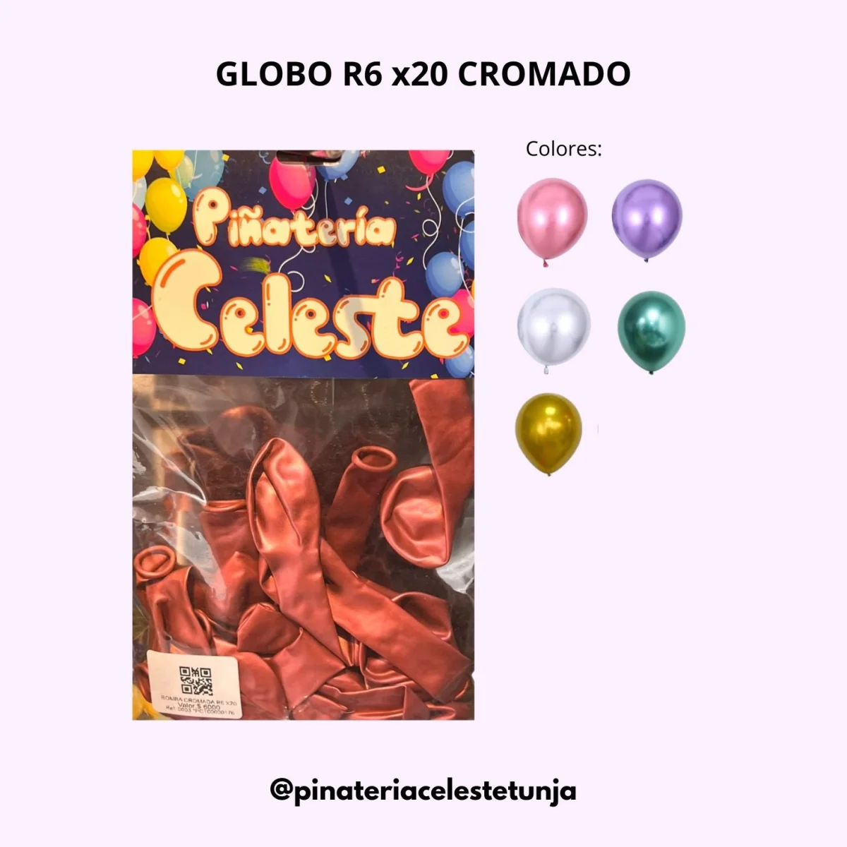Globo R6 x20 cromado