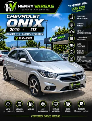 CHEVROLET ONIX LTZ 2019 | 75.000 KM | FULL EQUIPO