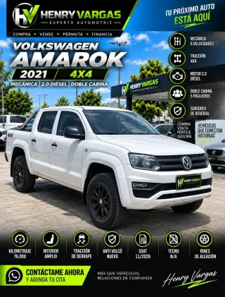 VOLKSWAGEN AMAROK TRENDLINE 2021 | 4X4 DIÉSEL