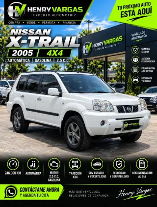 NISSAN X-TRAIL 2005 4X4 AUTOMÁTICA | 2.5 C.C. GASOLINA | 🔥🚙