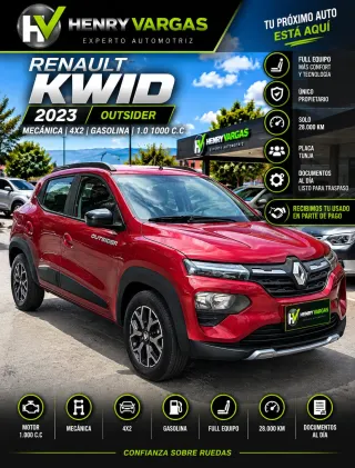 RENAULT KWID OUTSIDER 2023 | 28.000 KM