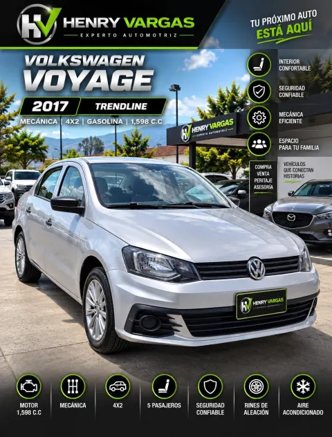 VOLKSWAGEN VOYAGE TRENDLINE 2017 | 1.6 MECÁNICO