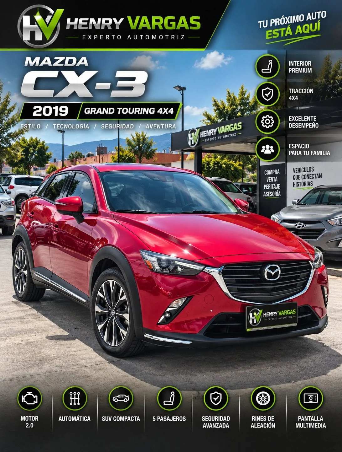 MAZDA CX-3 GRAND TOURING 2019 | 4X4 | AUTOMÁTICA